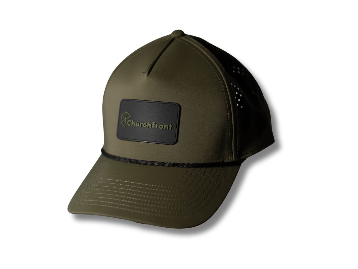 Vintage Logo Churchfront Hat 5 Panel Rope
